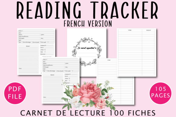 Reading Log Book French Version Graphic KDP Keywords By HappyLearner