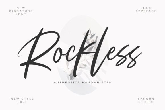 Rockless Script & Handwritten Font By fargunstudio
