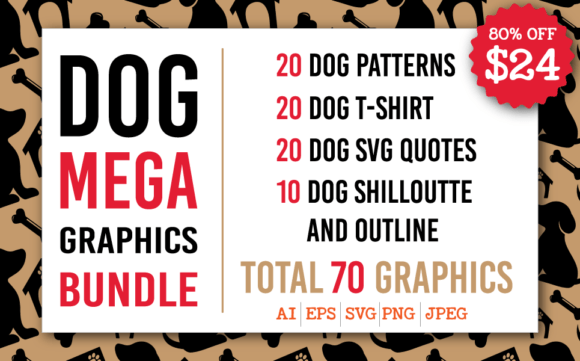 Dog Mega Graphics Bundle Graphic Print Templates By GraphicsNinja