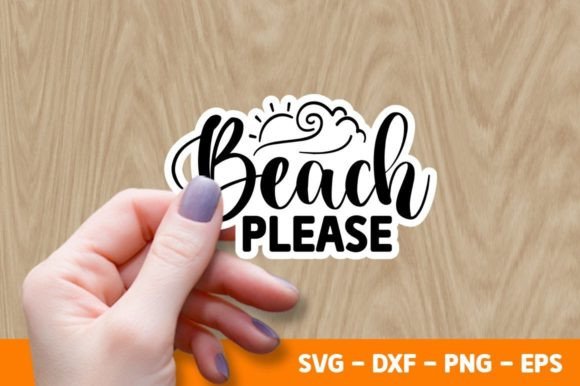 Beach Please SVG Afbeelding Crafts Door Buysvgbundles