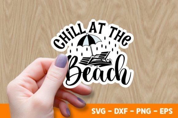 Chill at the Beach SVG Graphic Crafts By Buysvgbundles