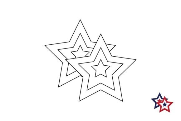 Coloring Independence Day Star Graphic Coloring Pages & Books Kids By custodestudio