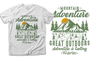 Wilderness Mountain T Shirt Design Graphic T-shirt Designs By mdnurulafsar474 1