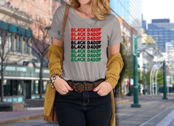 Black Daddy T-shirt SVG PNG Graphic T-shirt Designs By The-Printable