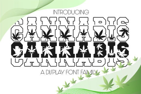 Cannabis Display Font By Nobu Collections