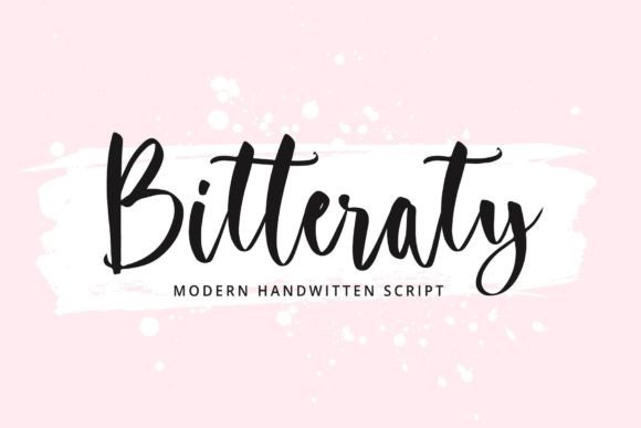 Bitteraty Script & Handwritten Font By gatype