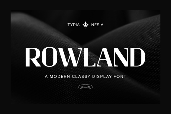Rowland Slab Serif Font By Typia Nesia