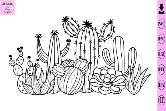 Cactus Svg, Succulent Svg Graphic Print Templates By Tadashop Design