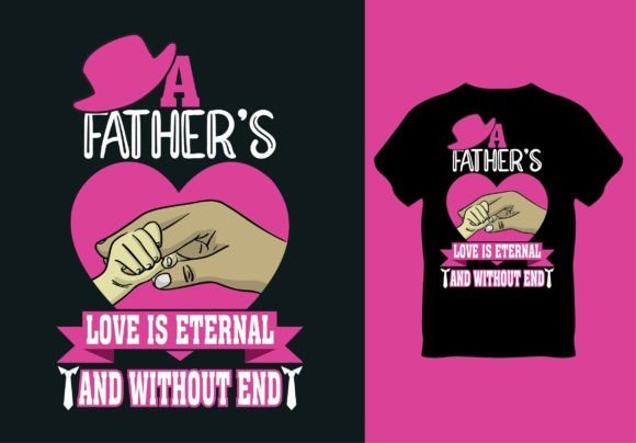Father’s Day T-shirt Design Graphic Print Templates By hitblast587
