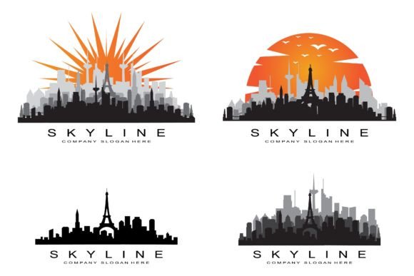City Building Bundle Logo Set Graphic Logos By AR Graphic