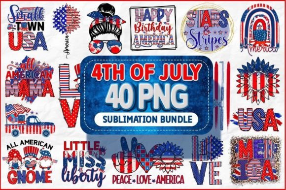 4Th of July Sublimation Bundle Graphic Crafts By Regulrcrative