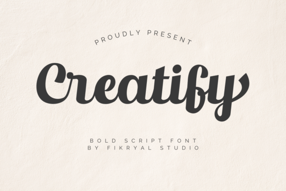 Creatify Script & Handwritten Font By Fikryal Studio