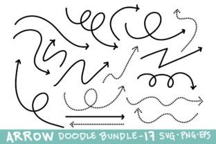 Arrows SVG PNG EPS Doodle Bundle Graphic Crafts By Topstar