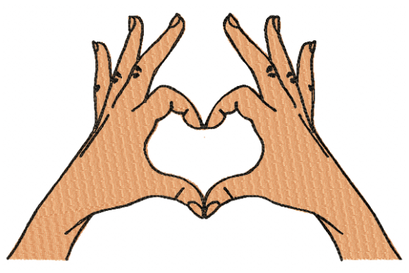 Heart Hand Valentinstag Stickereidesign Von Reading Pillows Designs