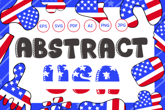 15 Abstract the USA PNG, American Flag Graphic Print Templates By Ginkean