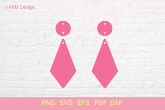 Earring Shape Graphic Crafts By HARUdesign