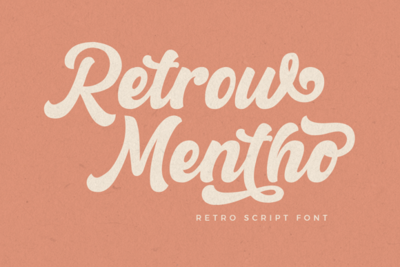 Retrow Mentho Script & Handwritten Font By fontkong