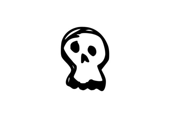 Dead Skull Doddle Graphic Icon Symbol Gráfico Elementos Web Por GraphicsBam Fonts