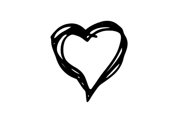 Heart Love Doddle Graphic Icon Symbol Illustration Éléments Web Par GraphicsBam Fonts