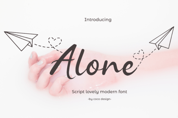 Alone Script & Handwritten Font By cocodesign