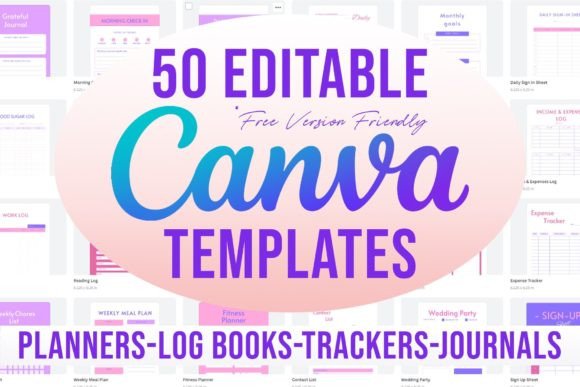 50 Editable Canva Templates 6x9 for KDP Graphic KDP Interiors By Mary's Designs