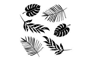Tropical Leaf Print Nature & Outdoors Fichier de Découpe pour les Loisirs créatifs Par Creative Fabrica Crafts 2