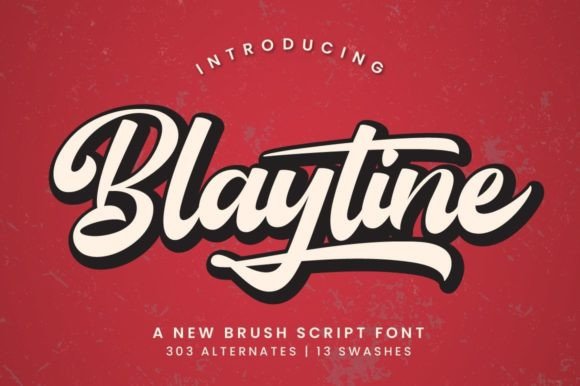 Blaytine Script & Handwritten Font By Typesthetic Studio