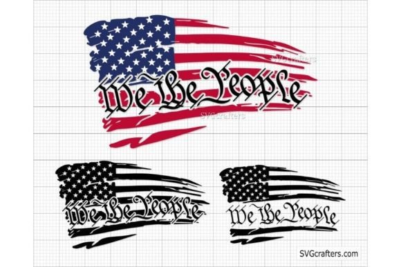 We the People Svg, American Flag Svg Png Graphic Illustrations By SVGcrafters