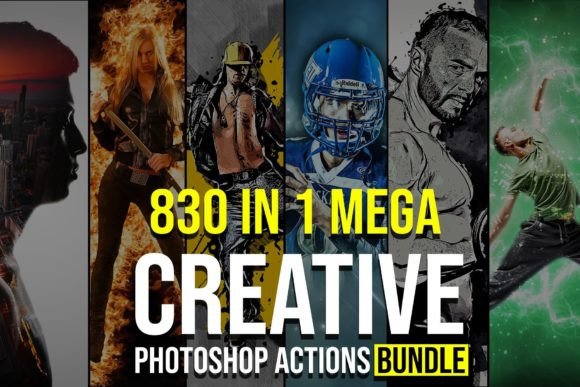 Mega Creative Photoshop Actions Graphic Actions & Presets By Creative Creator