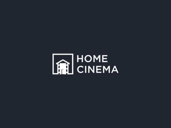 Home Cinema Logo Design with Strip Film Grafik Logos Von Bayu_PJ