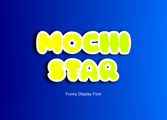Mochi Star Czcionki do Wyświetlania Czcionka Przez Darson Art
