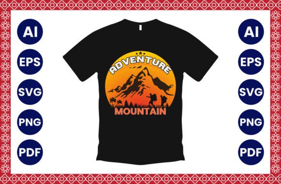 Mountain Grafica Design di T-shirt Di sumon758