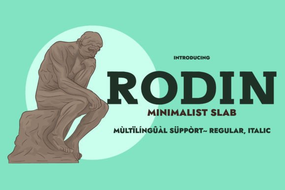 Rodin Slab Serif Font By Minimalistartstudio