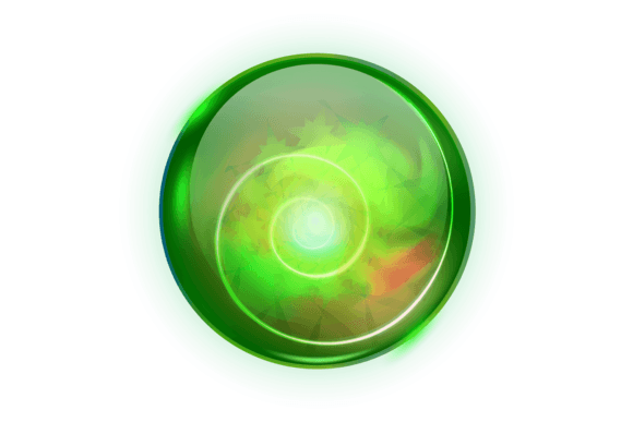 Witch Orb. Green Magic Glowing Glass Bal Graphic Illustrations By smartstartstocker