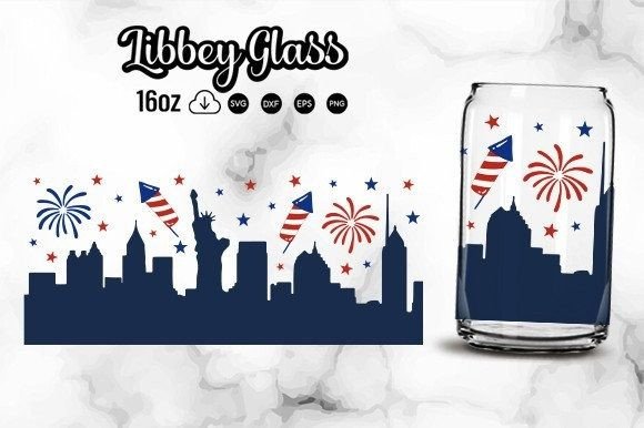 4th of July Libbey Glass Svg Cut Files 2 Graphic Crafts By Nigel Store