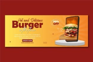 Delicious Burger and Food Menu Cover Graphic Web Elements By hanifsarker66