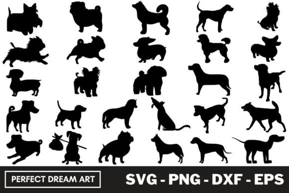 Dog Graphic Illustrations By PerfectDreamArt