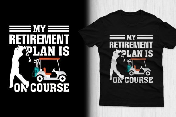 My Retirement Plan....Funny Golf T-Shirt Grafika Projekty Koszulek Przez Mi_Miraz
