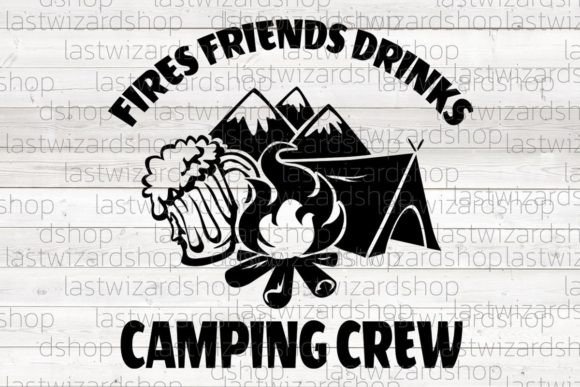 Camping Crew Svg, Fires Friend Svg Graphic Crafts By Lastwizard Shop