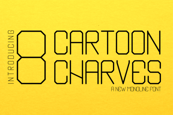 Cartoon Charves Font Sans Serif Font Di Monoletter