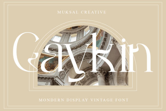 Gaykin Serif Font By Muksal Creative