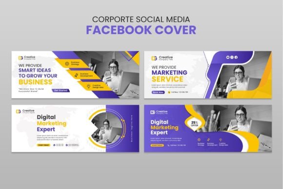 Business Facebook Cover Template Graphic Web Elements By workclan24
