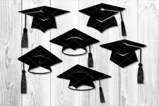 Graduation Cap & Diploma SVG Clipart Graphic Illustrations By V-Design Creator 2