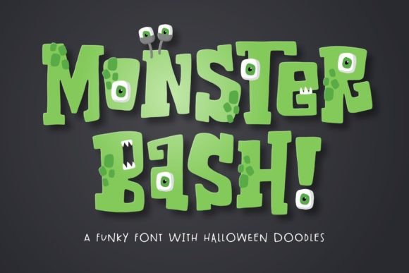 Monster Bash Fuentes Slab Serif Fuente Por Denise Chandler