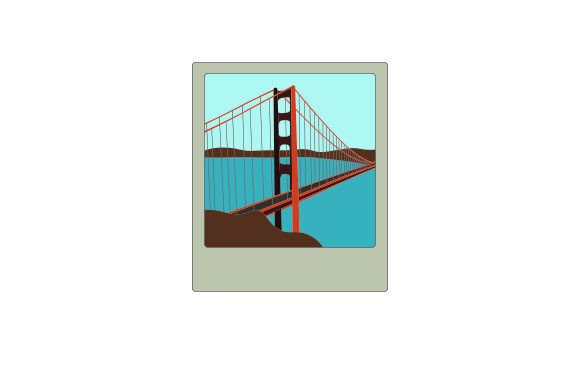 Golden Gate Bridge Snapshot Travel Craft Cut File By Creative Fabrica Crafts