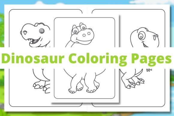 Dinosaur Coloring Pages Illustration Pages et livres de coloriage pour enfants Par Pixel Creation