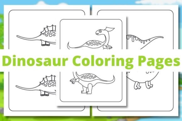 Dinosaur Coloring Pages Graphic Coloring Pages & Books Kids By Pixel Creation
