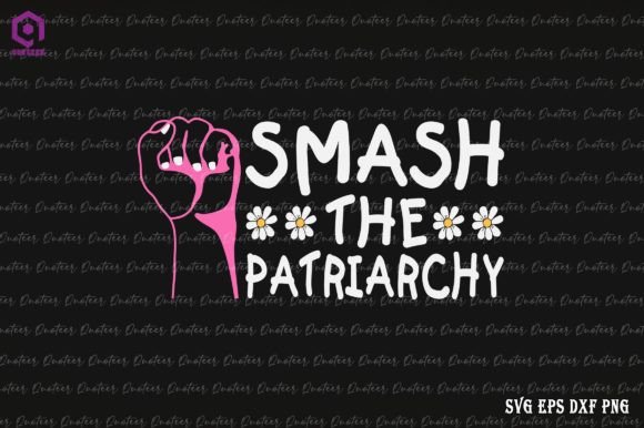 Feminist Smash the Patriarchy Symbol Graphic Crafts By Quoteer