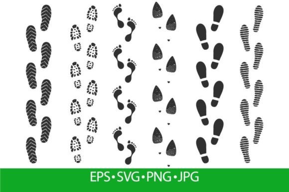 Footprint Track Graphic Icons By frogella.stock