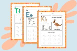 Summer Alphabet Tracing 2 Graphic Teaching Materials By Phichy Studio